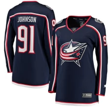 Naisten Columbus Blue Jackets Kent Johnson 91 Pelipaita Navy Breakaway Koti