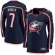 Naisten Columbus Blue Jackets Sean Kuraly 7 Pelipaita Navy Breakaway Koti