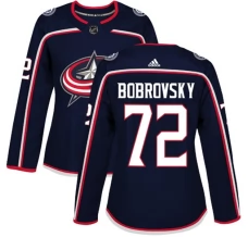 Naisten Columbus Blue Jackets Sergei Bobrovsky 72 Pelipaita Navy Authentic