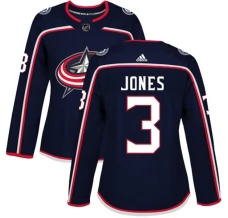 Naisten Columbus Blue Jackets Seth Jones 3 Pelipaita Navy Authentic