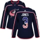 Naisten Columbus Blue Jackets Seth Jones 3 Pelipaita USA Flag Fashion Navy Authentic