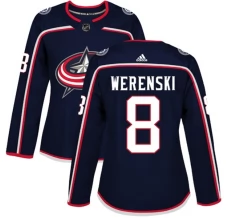 Naisten Columbus Blue Jackets Zach Werenski 8 Pelipaita Navy Authentic