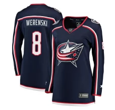Naisten Columbus Blue Jackets Zach Werenski 8 Pelipaita Navy Breakaway Koti