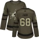 Naisten Dallas Stars Jaromir Jagr 68 Pelipaita Camo Green Authentic