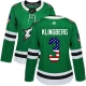 Naisten Dallas Stars John Klingberg 3 Pelipaita USA Flag Fashion Kelly Green Authentic