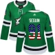 Naisten Dallas Stars Tyler Seguin 91 Pelipaita USA Flag Fashion Kelly Green Authentic