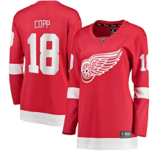 Naisten Detroit Red Wings Andrew Copp 18 Pelipaita Punainen Breakaway Koti