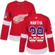 Naisten Detroit Red Wings Anthony Mantha 39 Pelipaita USA Flag Fashion Punainen Authentic