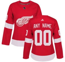 Naisten Detroit Red Wings Custom Pelipaita Punainen Authentic