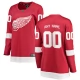 Naisten Detroit Red Wings Custom Pelipaita Punainen Breakaway Koti