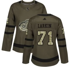 Naisten Detroit Red Wings Dylan Larkin 71 Pelipaita Camo Green Authentic
