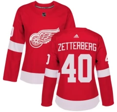 Naisten Detroit Red Wings Henrik Zetterberg 40 Pelipaita Punainen Authentic