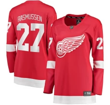 Naisten Detroit Red Wings Michael Rasmussen 27 Pelipaita Punainen Breakaway Koti