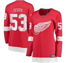 Naisten Detroit Red Wings Moritz Seider 53 Pelipaita Punainen Breakaway Koti