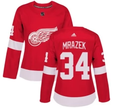 Naisten Detroit Red Wings Petr Mrazek 34 Pelipaita Punainen Authentic