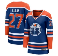 Naisten Edmonton Oilers Brett Kulak 27 Pelipaita Royal Breakaway Koti