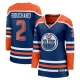 Naisten Edmonton Oilers Evan Bouchard 2 Pelipaita Royal Breakaway Koti