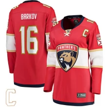 Naisten Florida Panthers Aleksander Barkov 16 Pelipaita Captain Patch Punainen Breakaway Koti