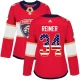 Naisten Florida Panthers James Reimer 34 Pelipaita USA Flag Fashion Punainen Authentic