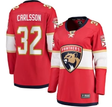 Naisten Florida Panthers Lucas Carlsson 32 Pelipaita Punainen Breakaway Koti