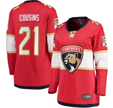 Naisten Florida Panthers Nick Cousins 21 Pelipaita Punainen Breakaway Koti