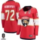 Naisten Florida Panthers Sergei Bobrovsky 72 Pelipaita 2024 Stanley Cup Champions Patch Punainen Breakaway Koti