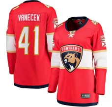 Naisten Florida Panthers Vitek Vanecek 41 Pelipaita Punainen Breakaway Koti