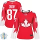 Naisten Kanada Sidney Crosby 87 Pelipaita 2016 World Cup of Hockey Punainen Authentic