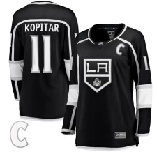 Naisten Los Angeles Kings Anze Kopitar 11 Pelipaita Captain Patch Musta Breakaway Koti