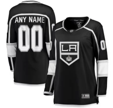 Naisten Los Angeles Kings Custom Pelipaita Musta Breakaway Koti