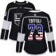 Naisten Los Angeles Kings Tyler Toffoli 73 Pelipaita USA Flag Fashion Musta Authentic
