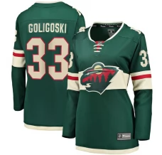 Naisten Minnesota Wild Alex Goligoski 33 Pelipaita Vihreä Breakaway Koti
