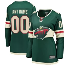 Naisten Minnesota Wild Custom Pelipaita Vihreä Breakaway Koti