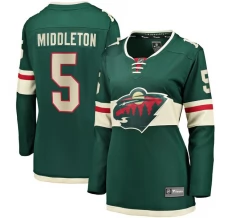 Naisten Minnesota Wild Jake Middleton 5 Pelipaita Vihreä Breakaway Koti