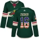 Naisten Minnesota Wild Jason Zucker 16 Pelipaita USA Flag Fashion Vihreä Authentic