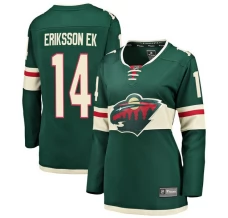 Naisten Minnesota Wild Joel Eriksson Ek 14 Pelipaita Vihreä Breakaway Koti
