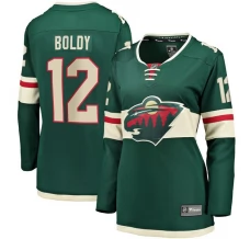 Naisten Minnesota Wild Matthew Boldy 12 Pelipaita Vihreä Breakaway Koti