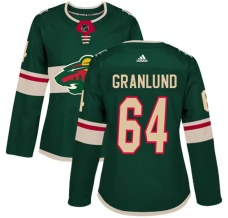 Naisten Minnesota Wild Mikael Granlund 64 Pelipaita Vihreä Authentic