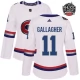 Naisten Montreal Canadiens Brendan Gallagher 11 Pelipaita 2017 100 Classic Patch Valkoinen Authentic