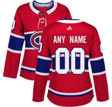 Naisten Montreal Canadiens Custom Pelipaita Punainen Authentic