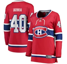 Naisten Montreal Canadiens Joel Armia 40 Pelipaita Punainen Breakaway Koti