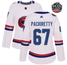 Naisten Montreal Canadiens Max Pacioretty 67 Pelipaita 2017 100 Classic Patch Valkoinen Authentic
