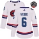 Naisten Montreal Canadiens Shea Weber 6 Pelipaita 2017 100 Classic Patch Valkoinen Authentic