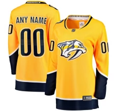 Naisten Nashville Predators Custom Pelipaita Keltainen Breakaway Koti