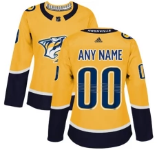 Naisten Nashville Predators Custom Pelipaita Kulta Authentic