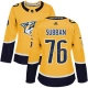 Naisten Nashville Predators P.K Subban 76 Pelipaita Kulta Authentic
