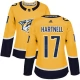 Naisten Nashville Predators Scott Hartnell 17 Pelipaita Kulta Authentic