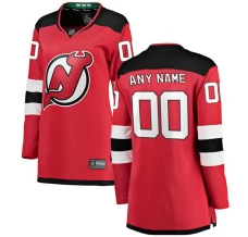 Naisten New Jersey Devils Custom Pelipaita Punainen Breakaway Koti