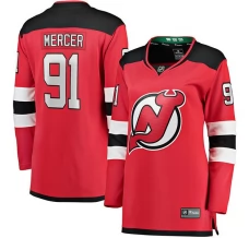 Naisten New Jersey Devils Dawson Mercer 91 Pelipaita Punainen Breakaway Koti