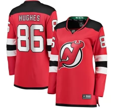 Naisten New Jersey Devils Jack Hughes 86 Pelipaita Punainen Breakaway Koti